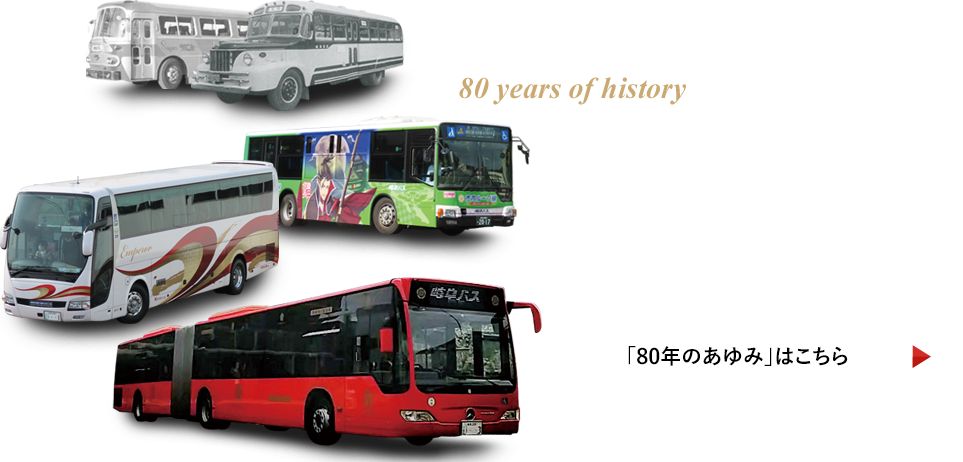 岐阜バス80周年記念車輌アルバム - ノベルティグッズ
